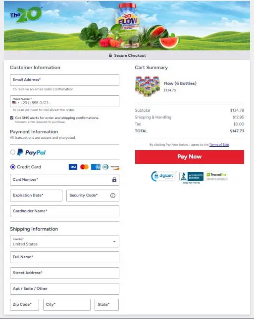 The 20 Flow Checkout